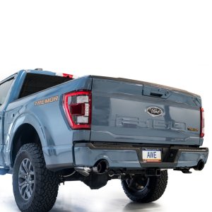 Ford F-150 Performance Exhaust - AWE Tuning - 0FG Resonated Cat-Back - Diamond Black - `21-`27 Ford F-150 Performance Exhaust - AWE Tuning - 0FG Resonated Cat-Back - Diamond Black - `21-`27